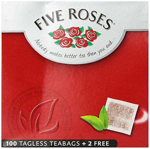 Preisvergleich Produktbild Five Roses Tea, 100 Tagless Teabags