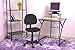 Coavas Adjustable Comfort Mesh Fabric Chairs and Swivel Padded Chairs Typist ChairOperators Chair Child Desk Chairs-JIM-BLACK-UK