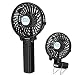 Produktbild LightsGoal Faltbarer Mini Handheld Ventilator, USB Wiederaufladbar Handventilator, Sommer Tragbar Fan, Batteriebetrieben Lüfter Mit Metall Clip Benutzt für Computer, Kinderwagen, Sonnenschirm, Schreibtisch