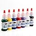 FACILLA® Professional 7 Color Tattoo Ink Pigment Supplies Set Kit 15ml 1/2 oz ounce