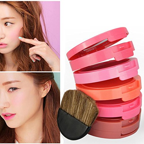 Blush Palette Erröten Palette 5 Farben Rouge Contour Palette mit Rougepinsel Professionelle 5 Farben Gesicht Puder Palette Make-up Wasserdicht Puder Powder Make Up Kosmetik Set – Ideal für Sowohl den Professionellen als auch Persönlichen Gebrauch - 3