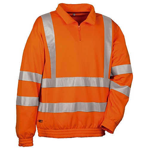 Cofra Warnschutz Pullover Route V112-1 Troyer XL, in Signalfarbe orange, 40-00V11201-XL