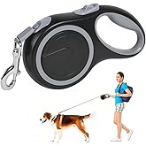 Aomig Extendable Dog Leash, 5-8 m Retractable 360&deg; Anti-Tangle Leash for Dogs, Dog Leash with Non-Slip Handle, Durable Nylon