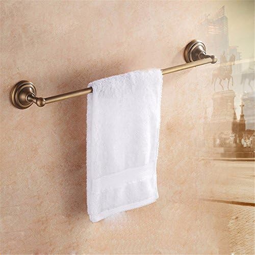 MmDLai Antique Bathroom Towel Bar Single Bar Bath Towel Rack Bathroom Towel Rack Pyramid Single Pole Towel Racks