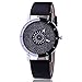 Produktbild Damen Armbanduhren,Damen Casual Quarz Leder Uhrenarmbänder Armbanduhr Uhren Weihnachten Gift (One Size, Schwarz)