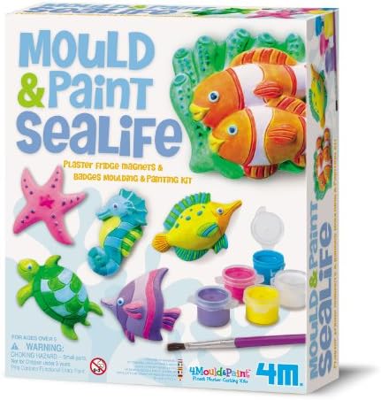 Fun 4M Sealife Fridge Magnets &amp; Badges - Number 1 Selling Boys &amp; Girls Christmas Stocking Filler Gift Age 5+