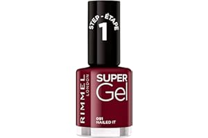 Rimmel London Smalto Unghie Super Gel - Nail Polish Effetto Gel a Lunga Durata - 091 Nailed IT - 12 ml