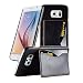 Produktbild Samsung Galaxy S6 Hülle in SCHWARZ von Cadorabo - Handyhülle Backcover mit Kartenfach , Standfunktion und Magnetverschluss Case Cover Schutzhülle Etui Tasche Klapp-Style in SCHWARZ