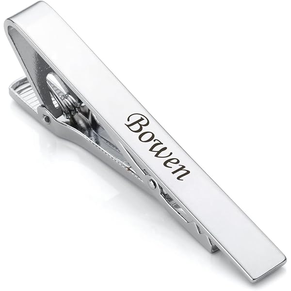 Fermacravatta Personalizzato MeMeDIY - Incisione Testo O Foto, Acciaio Inossidabile - Foto 8