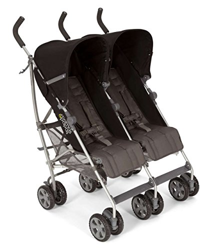 Mamas & Papas Kato Twin Buggy - Black/Grey- Sutiable From Birth