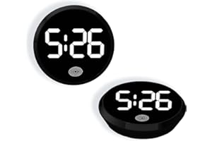 QINZIEN Car Mini Digital Clock for Dashboard,Small Mini Car Dashboard Accessories,Universal Luminous Mi/ni Digital Clocks for Dash/board,C/ar Dashbo/ard Accessories,Ca/r Dig/ital Clock,Ca/r Decorations,White