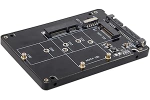 NFHK Combo M.2 NGFF B-key & mSATA SSD to SATA 3.0 Adapter Converter Case Enclosure with Switch
