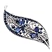 Produktbild Blue Crystal Blume Strass Haarspange Barrette Hairpin Kopfbedeckung Accessoires Schmuck für Frau Mädchen Hochzeit Haarschmuck (Schmetterling)