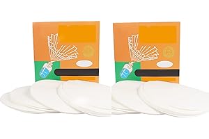 KOKITS 200 StückFilterpapier,Filterpapier Rund Weiß,Löschpapier Zum Bügeln,Durchmesser 9cm Papierscheiben mit Mittlerer, Fließgeschwindigkeit für Laborbedarf, Chemische Anwendungen. (9cm)