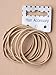 Pack Of 10 Thin Blonde Hair Elastics Bobbles Ponytail No Metal Plaits