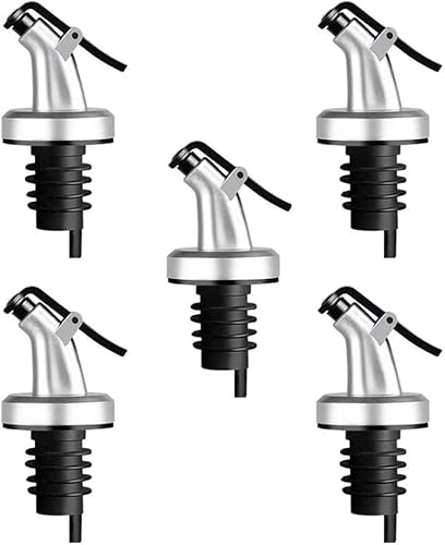 PIQIUQIU Flaschen-Ausgießer 5er-Set, mit Klappe