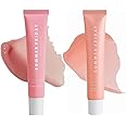 Summer Lip Balm Gloss Lip Oil Tinted Lip Balm Lip Mask Butter Conditioning Instant Brightened Moisture Dry Lips Hydration Sheer Tinted Soothing Pink Lip Care Shine Vanilla (2PC-A&D)