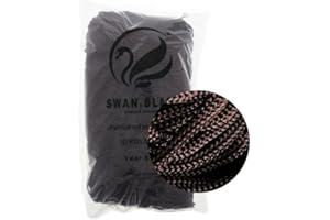FILATI ITALIANI cordini swan black, 500g e assortimento accessori per borse (marrone)