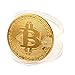 Price comparison product image Bitcoin Coin, YUYOUG 1 x Gold Plated Bitcoin Coin Collectible Gift BTC Coin Commemorative Round Collectors Coin Art Collection Physical