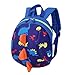 Produktbild Cartoon Kleinkind Baby Harness Rucksack, Yingman Leine Sicherheit Anti-verloren Rucksack, Strap Walker Dinosaurier Kinderrucksack für Mädchen und Jungen (Blau)