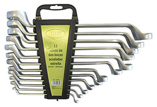 JBM 50889 Jeu de 12 Clés à il contre coudée