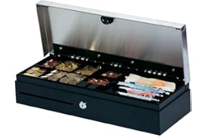 Metapace K-3 Kassenschublade Schwarz Kompakt-Format, Klappdeckel