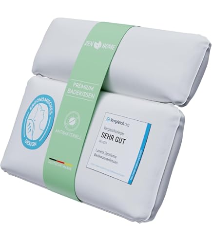 Cuscino Da Bagno Ergonomico Con Ventose - Super Comodo Per Relax In Vasca, Design Tedesco - Foto 2