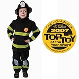 Dress up America - Déguisement de pompier Deluxe élu produit de l'année - Taille: Large 12-14 ans