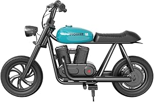 HYPER GOGO KIT Moto eléctrica niño,Hyper GOGO Pioneer 12, 3 velocidades,autonomía de 12km,24 Vol,Dimensiones 1189x612.3x685.7mm (Pioneer 12-Azul)