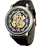 SEWOR Crusader Orologio da polso meccanico con scheletro trasparente a mano da u