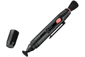 Hama Pinceau de Nettoyage pour Objectif (Lenspen) (pour Le Nettoyage des lentilles et des filtres, 12,5 cm de Long, Lenspen) Noir/Rouge