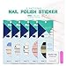 Produktbild OYLXQ Voller Nagelaufkleber,Cartoon-Muster Aufkleber, Nagellack Aufkleber (5 Stück)