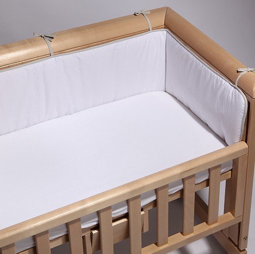 Troll Crib Bedside Bumper Set (White)