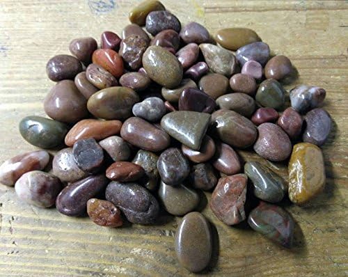2kg Small Red Tint Polished River Stones 10-20mm Home Garden Aquarium