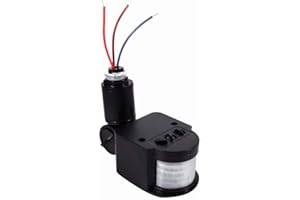 Fdit Led 90 ~ V Motion Detector Motion Sensor 180 Degrees Infrared Security Human Pir Body Motion Sensor Detector Inductor Flow Rate for Indoor And Outdoor