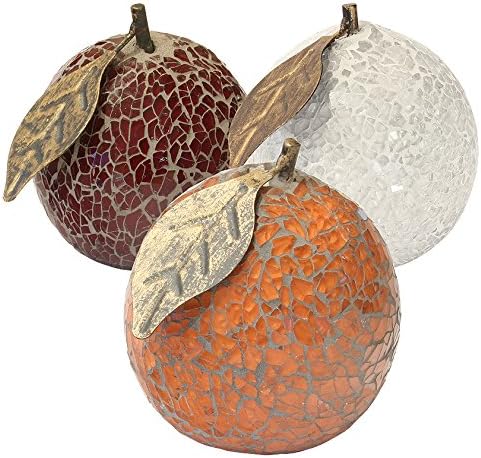 The Look Mosaic Glass Orange - White