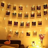 DesiDiya ® 20 Photo Clip LED String Lights for Photo Hanging, Birthday, Festival, Wedding, Party for Home, Patio, Lawn…