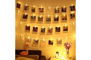 Desidiya ® 20 Photo Clip LED String Lights for Photo Hanging, Birthday, Festival, Wedding, Party for Home, Patio, Lawn, Resta