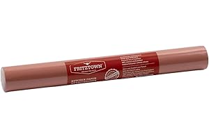 FRITZTOWN® Butcher Paper Pink Deluxe | 44cm x 15m Rolle | Lebensmittelecht Ungewachst | Ideal für BBQ, Smoken, Räuchern und Fleischverpackung