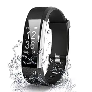 Squaircle ID115 Smart Bluetooth Fitness Band Multifunction Daily Activity Tracker with Heart Rate Sensor and Blood Pressure, Waterproof Multicolour