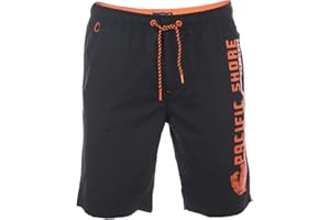 riverso Męskie spodenki kąpielowe RIVJannik krótkie spodnie na lato, szorty sportowe, z nadrukiem, 100% poliester, czarne, niebieskie, czerwone, zielone, pomarańczowe, S, M, L, XL, XXL, 3XL, 4XL, 5XL