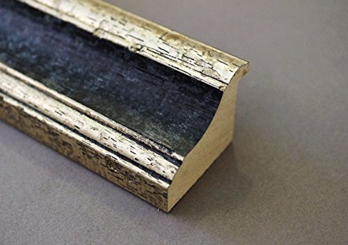 Spiegel Wandspiegel Badspiegel Flurspiegel Garderobenspiegel – Über 200 Größen – Genua Schwarz Silber 4,3 – Außenmaß des Spiegels 60 x 70 – Wunschmaße auf Anfrage – Antik, Barock - 6
