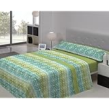 Juego de sábanas sedalina TEIDE Javier Larrainzar Cama 150 cm Verde - Sedalinne