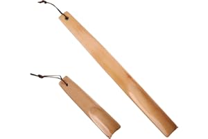 Vebetter Calzascarpe, 2 Pcs Calzascarpe Legno, 1 Calzascarpe Lungo, 1 Calzascarpe Corto, Calzascarpe Da Viaggio, Calzascarpe In Legno Per Uomini, Donne, Bambini, Anziani, Donne Incinte, Appendibile.