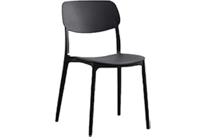 CRIBEL Set da 4 Sedie New Chapeau in Polipropilene Nera | Sedie Cucina e Sala da Pranzo Moderne | Set 4 Sedie Design Resistente per Interni e Locali
