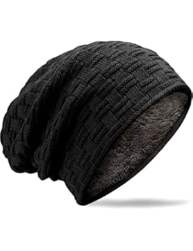 Grin&Bear Long Slouch Beanie Grobstrick Teddyfleece M10