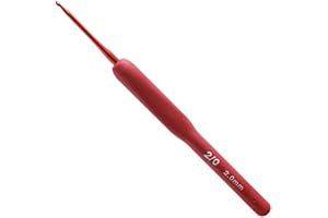 RUNFENG 1Pieza Ganchillos Crochet Ergonomicos de Silicona,Aguja de Ganchillo Ideal para Cualquier Tipo De PatróN E Hilado,Crochet Hook Set,Regalo para Mujeres,Kit de Agujas de Tejer Ganchillo Crochet-2 MM