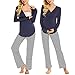 Produktbild MAXMODA Damen Umstands Nachthemd/Pyjama/Morgenmantel