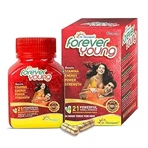 DR. MOREPEN 100% natural, pure & organic Forever Young 10 Capsules - Ayurvedic Energy Revitalizer Capsules