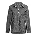 Produktbild Clearance Sale [S-2XL] ODRD Damen T-Shirt Frauen Langarmshirts Tops Mode Lose Beiläufig Bluse Perfect Tee Gestreifte Drucktaste Tanktops Sport Basic Longshirt Oberteil Arbeit Büro Verein Urlaub